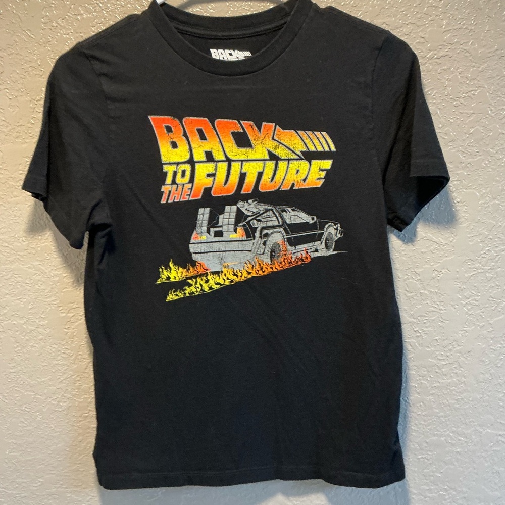 Kids 'Back to the Future' Graphic Tee - Black